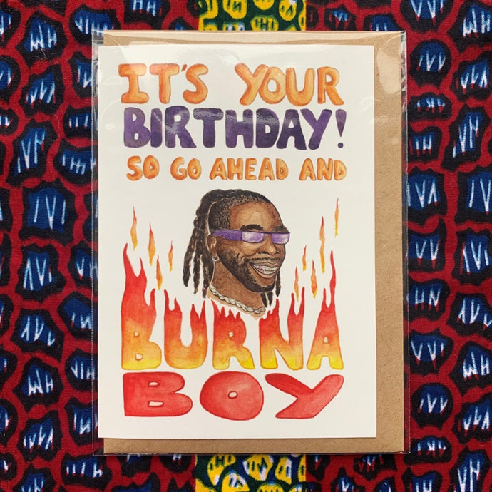 Greeting Card - Happy Birthday - Burna Boy
