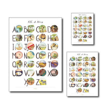 Load image into Gallery viewer, ABC of Africa - Alphabet Poster in ENGLISH