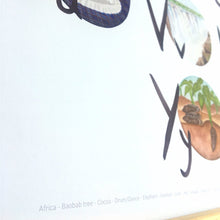 Load image into Gallery viewer, Annanasi ABC of Africa - Alphabet Poster in ENGLISH - 50x70cm