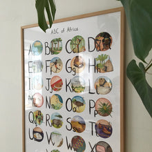 Load image into Gallery viewer, Annanasi ABC of Africa - Alphabet Poster in ENGLISH - 50x70cm