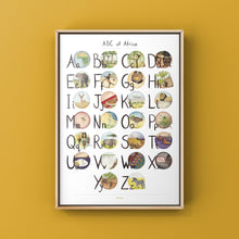 Load image into Gallery viewer, Annanasi ABC of Africa - Alphabet Poster in ENGLISH - 50x70cm