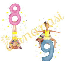 Load image into Gallery viewer, Greeting Card - Birthday Girl Ages 2-9