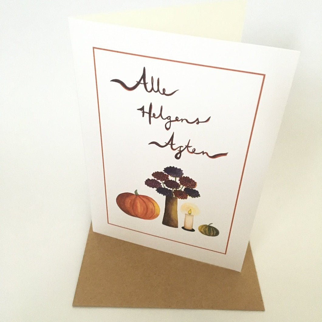 Annanasi Greeting Card - Autumn DANISH - Allehelgensaften