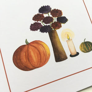 Annanasi Greeting Card - Autumn DANISH - Allehelgensaften