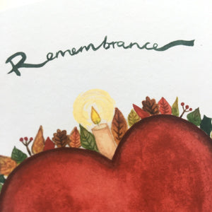 Annanasi Greeting Card - Autumn - Remembrance All Hallow's Eve