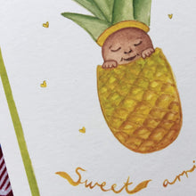 Load image into Gallery viewer, Annanasi Greeting Card - Baby - Pineapple