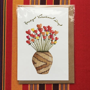 Annanasi Greeting Card - Valentines Day - Bouquet of Love