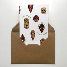 Load image into Gallery viewer, Annanasi Greeting Card - Valentines Day - Masks in Love