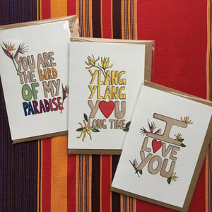 Annanasi Greeting Card - Valentines Day - You Are The Bird of My Paradise